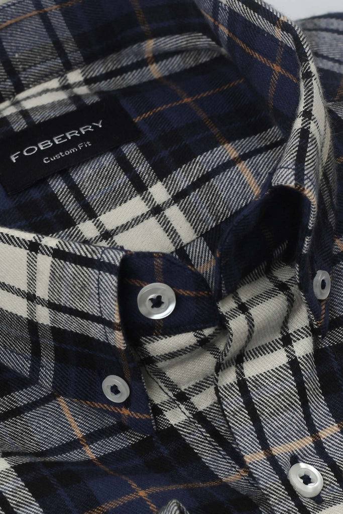Astros Navy Tartan Winter Flannel Shirt