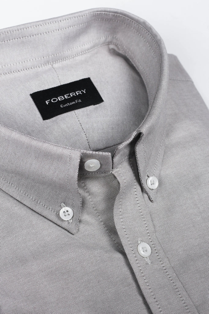 Cloud Grey Oxford Shirt Foberry