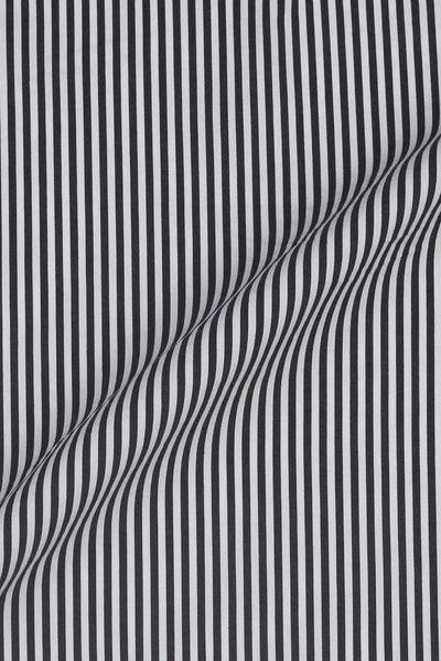 Charcoal Grey Bankers Stripes
