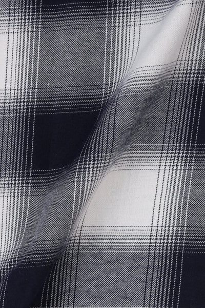 Blue and White Madras Winter Flannel