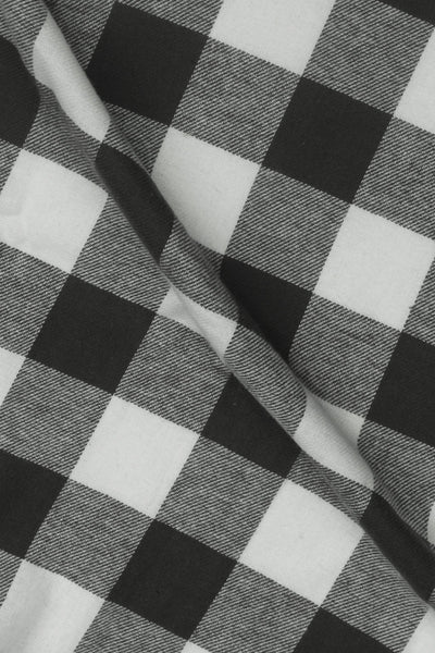 Slate Grey Bold Gingham Flannel