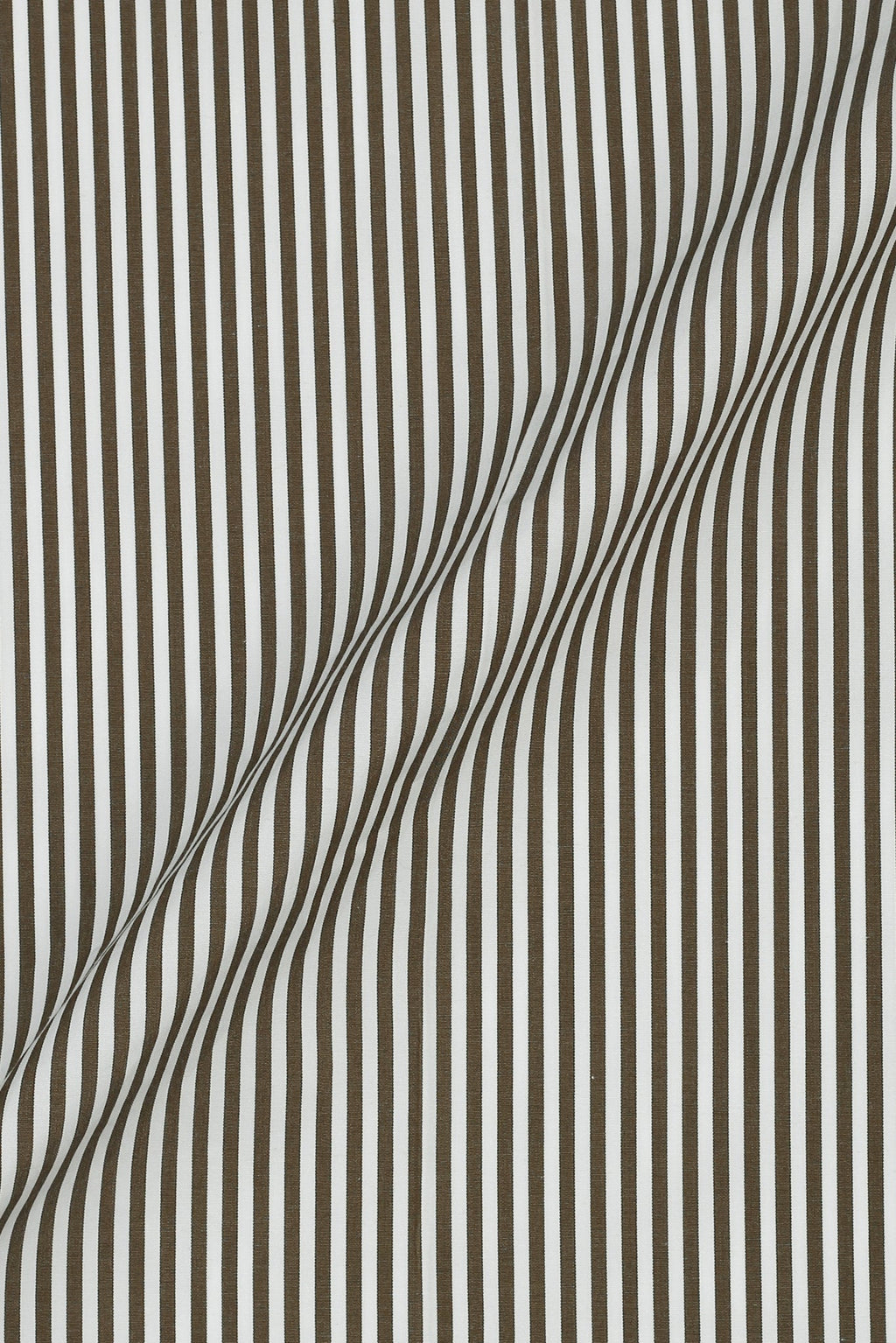 Olive Green Bankers Stripes Shirt