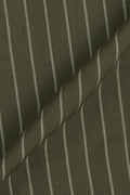 Olive Green White Striped