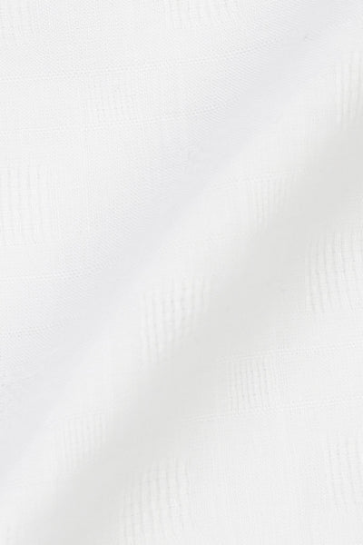 White Linen Patterned