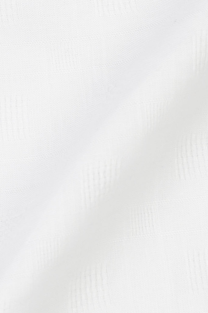 White Linen Patterned