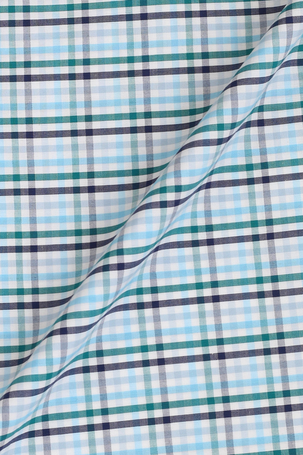 Soft Blue Green Gingham Shirt