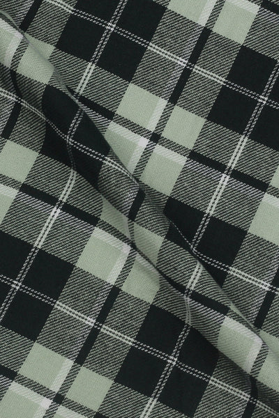 Pistachio Green Italian Plaid Flannel
