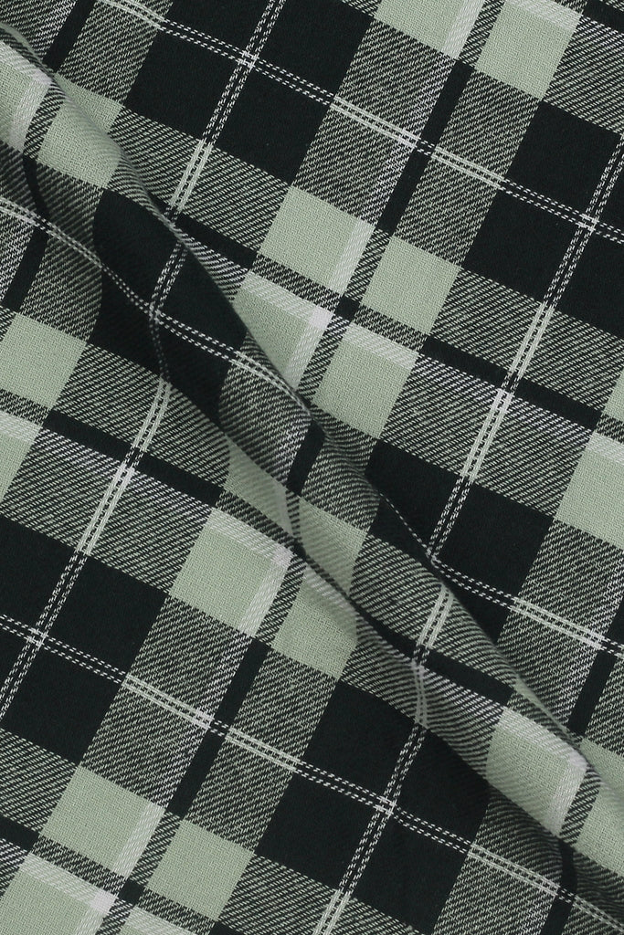 Pistachio Green Italian Plaid Flannel - Foberry USA