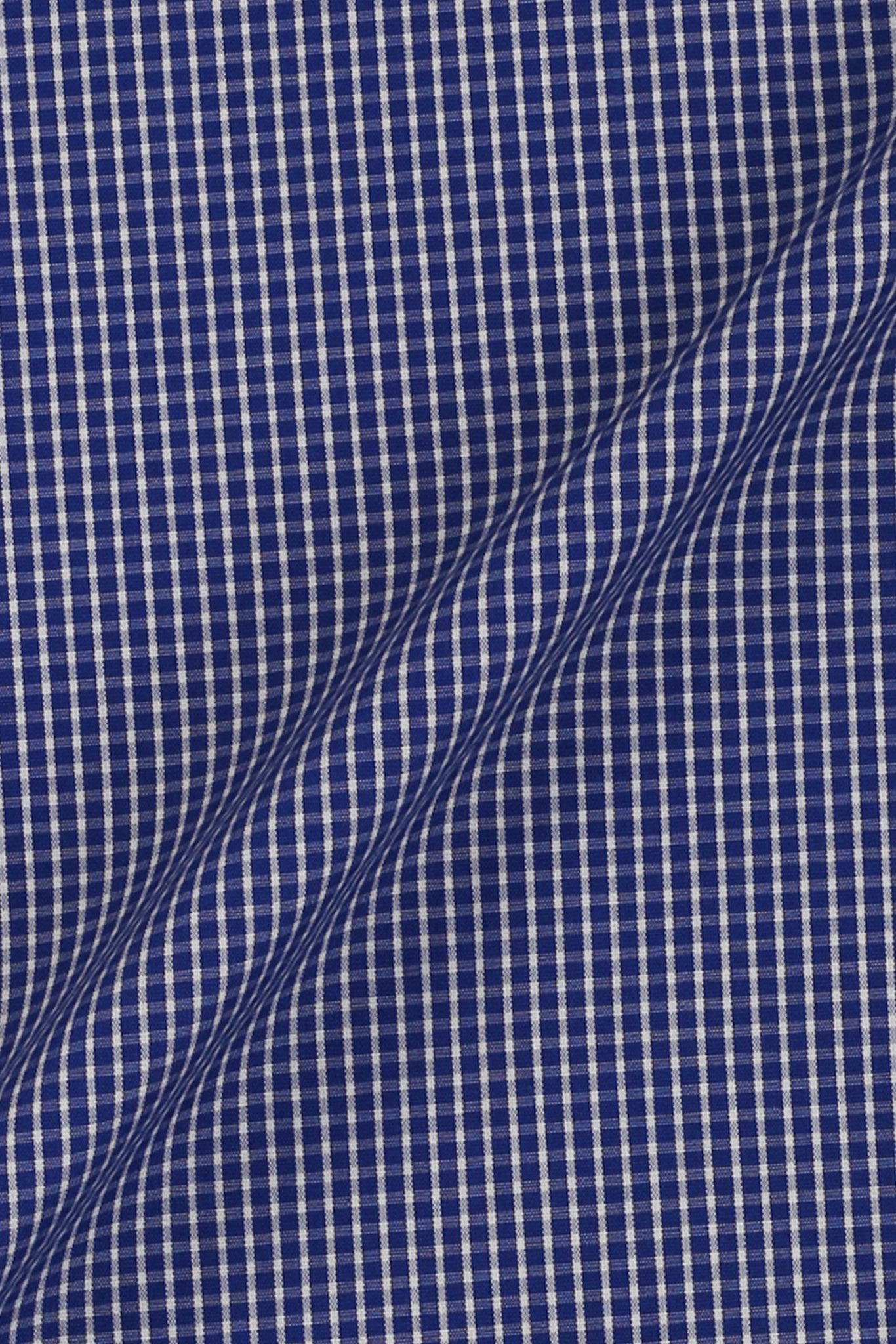 Blue & White Mini Grid Shirt