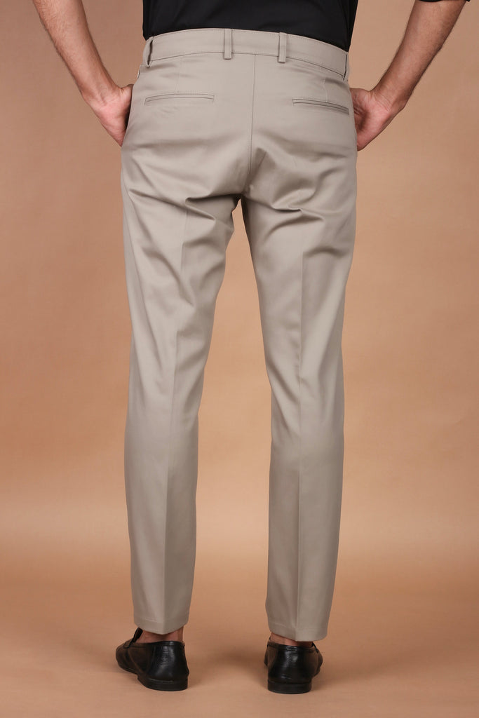 Taupe Twill Comfort Chinos