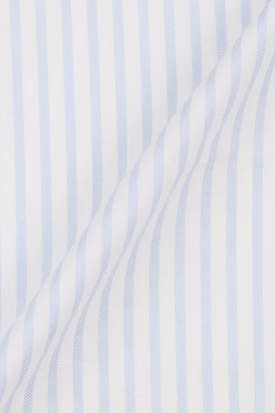 Sky Blue Structured Striped