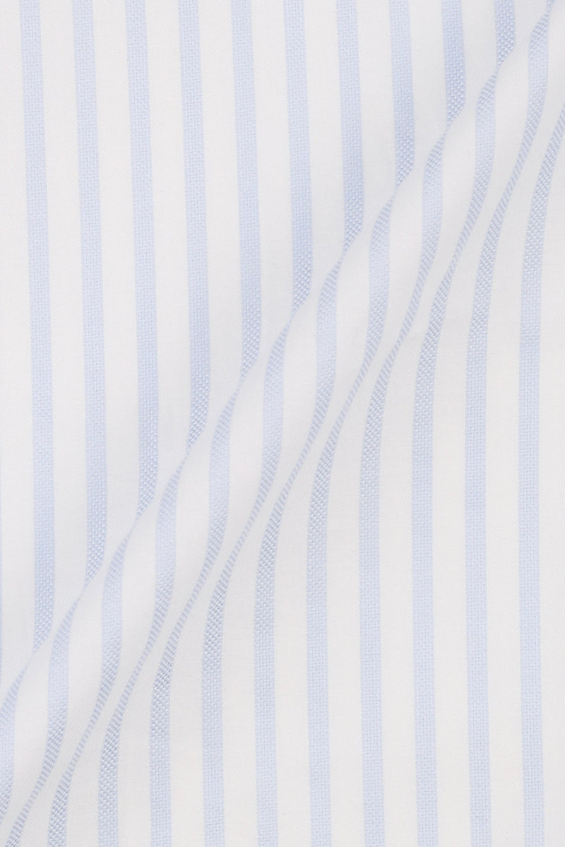 Sky Blue Structured Striped