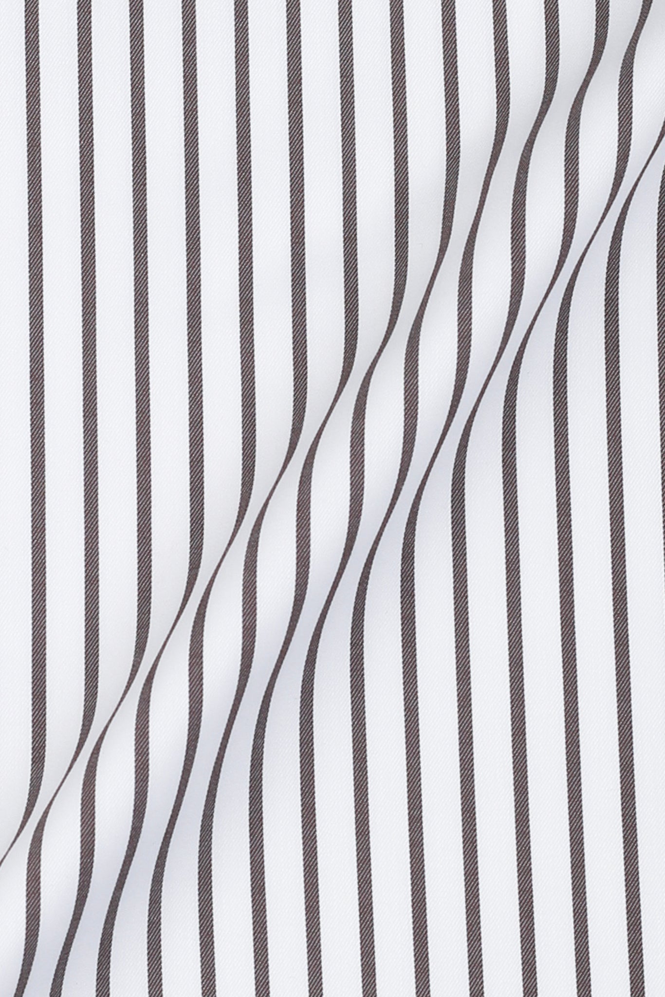 Brown Twill Striped Shirt