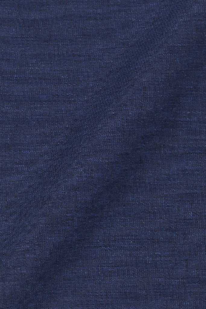 Soft Cobalt Blue Irish Linen Shirt