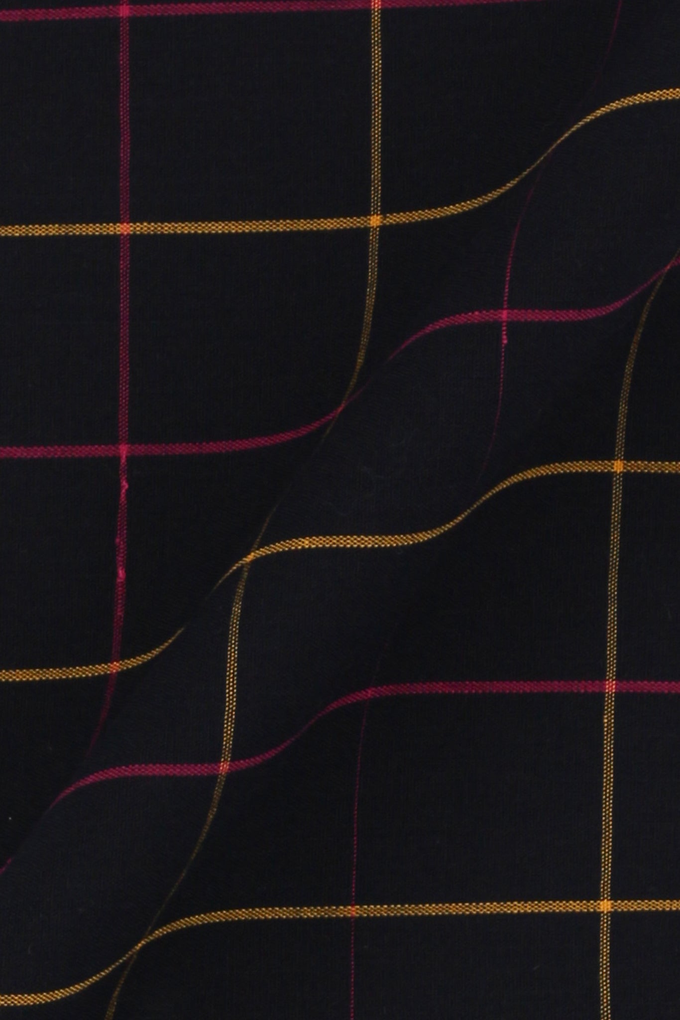 Magenta & Yellow Windowpane Shirt