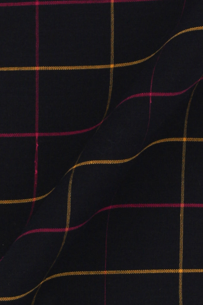 Magenta & Yellow Windowpane Shirt