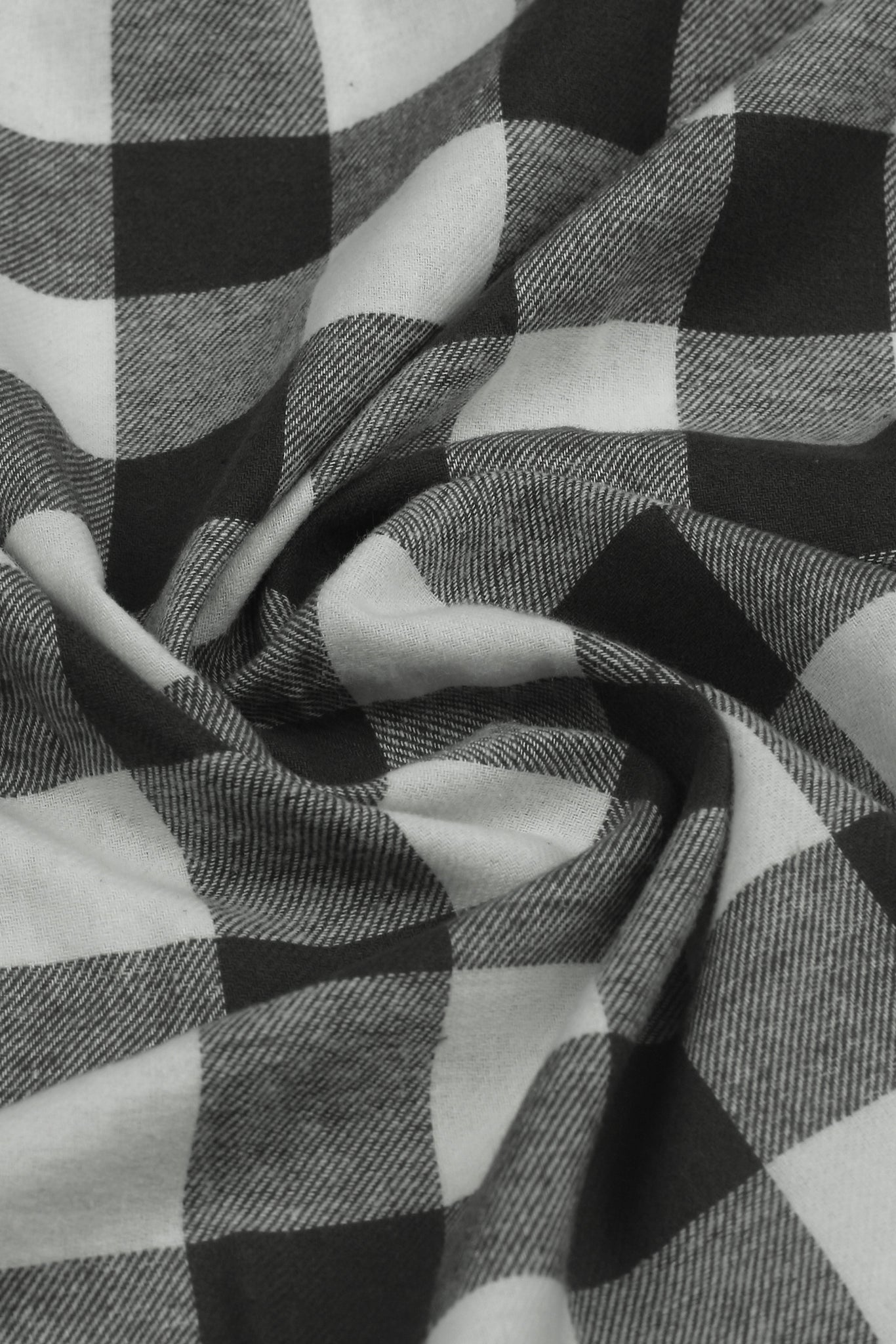 Slate Grey Bold Gingham Flannel - Foberry USA