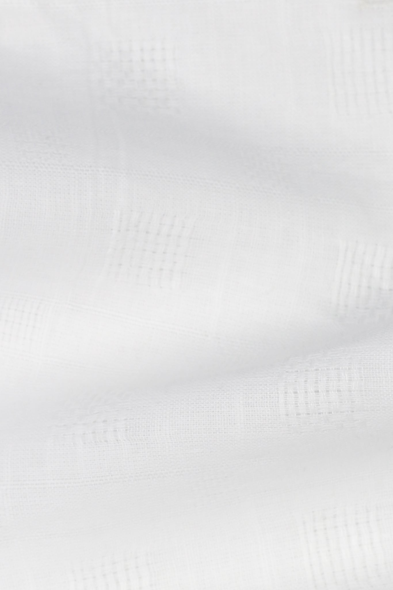 White Linen Patterned Shirt