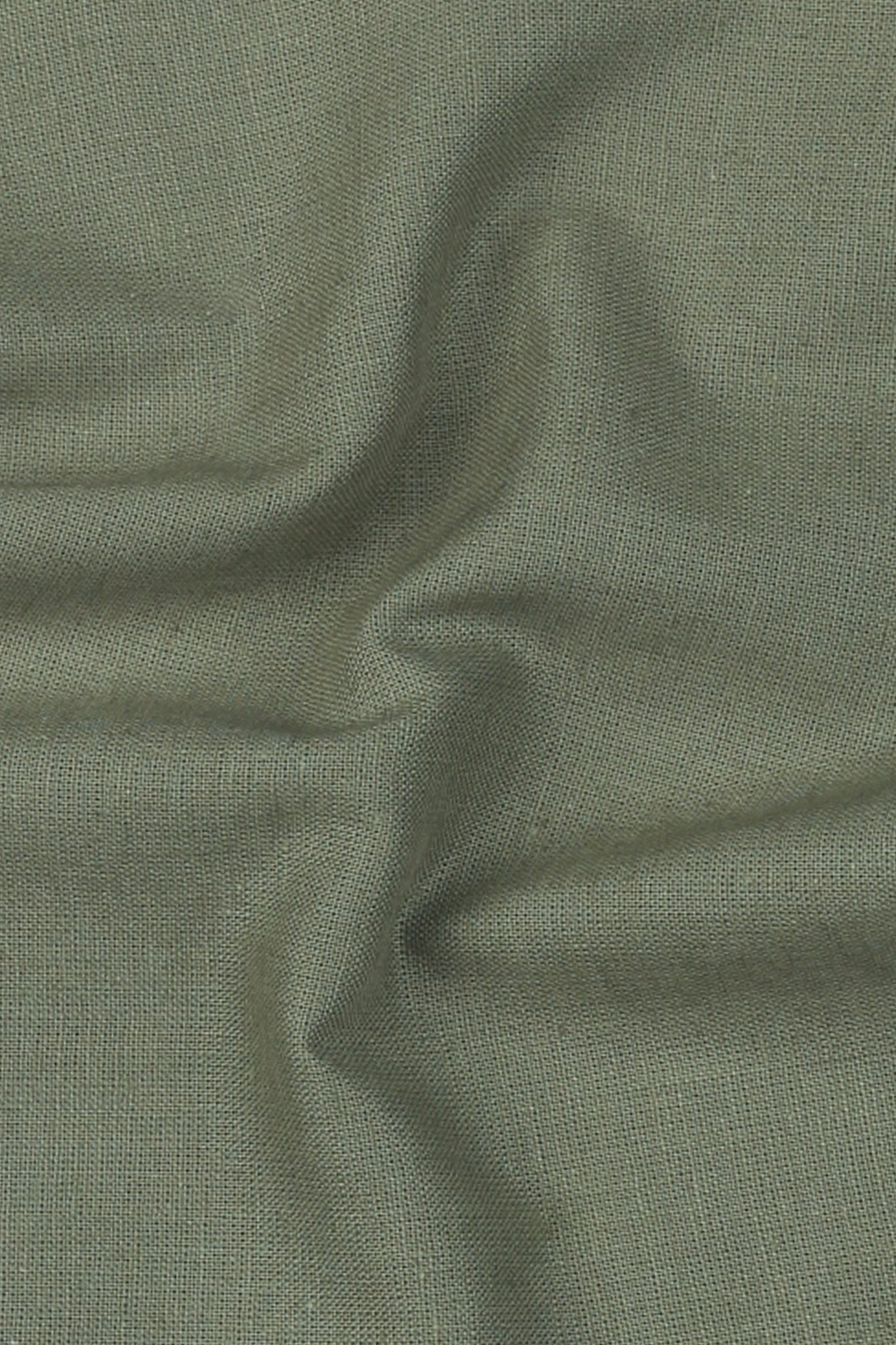 Soft Crocodile Green Irish Linen