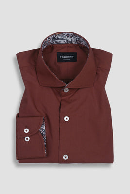 Brown Egyptian Poplin Shirt