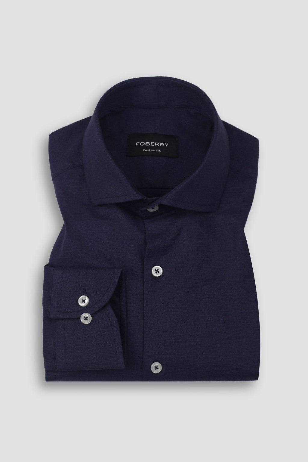 Purple Indigo Irish Linen Shirt
