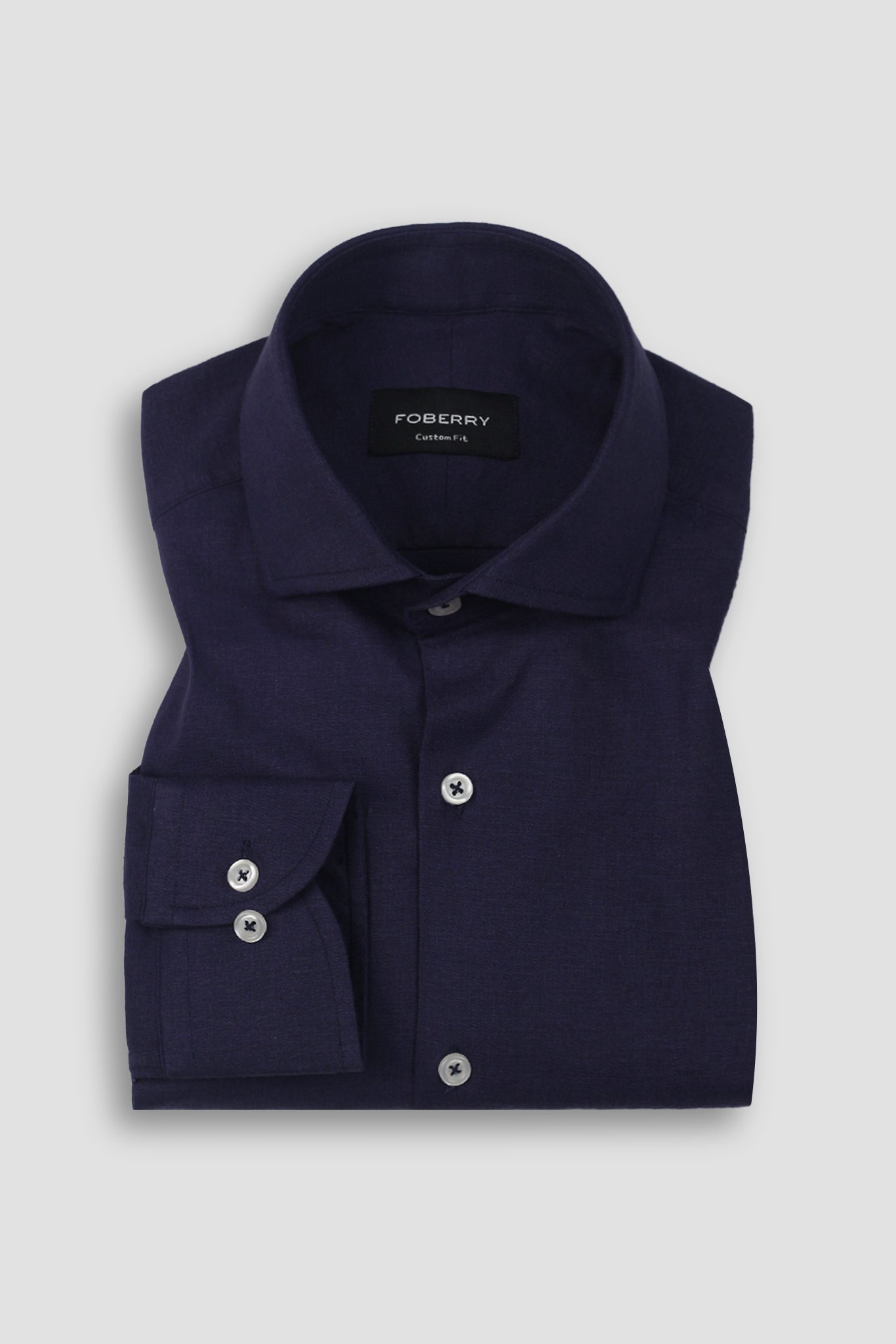 Purple Indigo Irish Linen Shirt