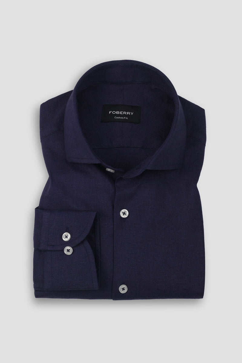 Purple Indigo Irish Linen Shirt