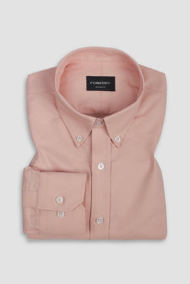 Pastel Peach Oxford Shirt