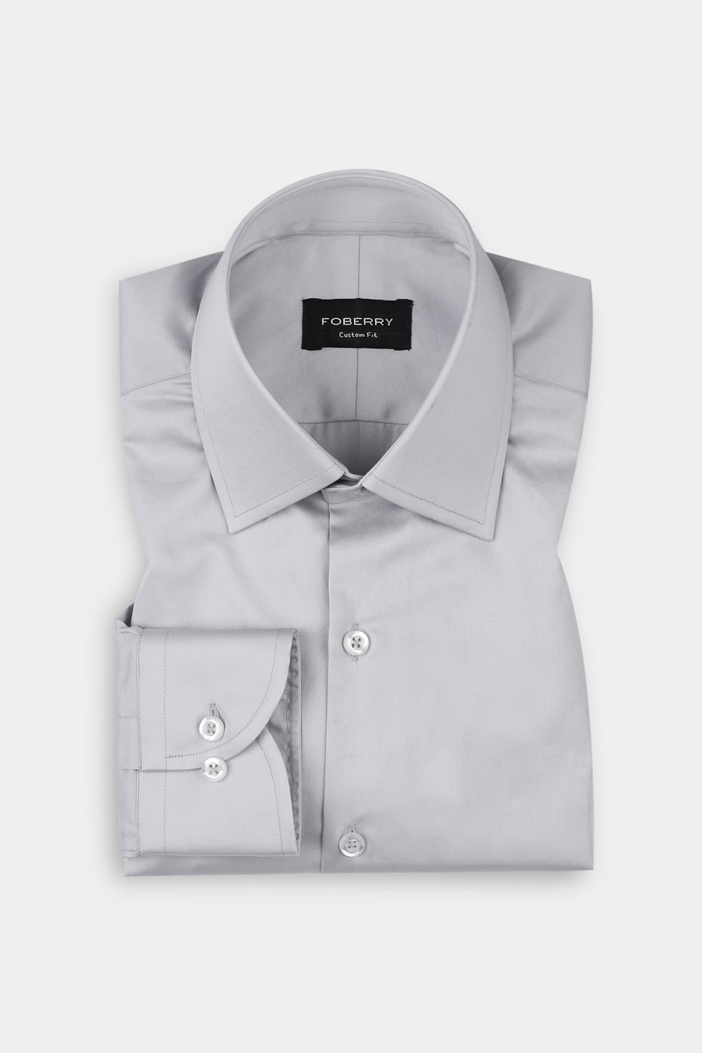 Platinum Grey Egyptian Poplin Shirt