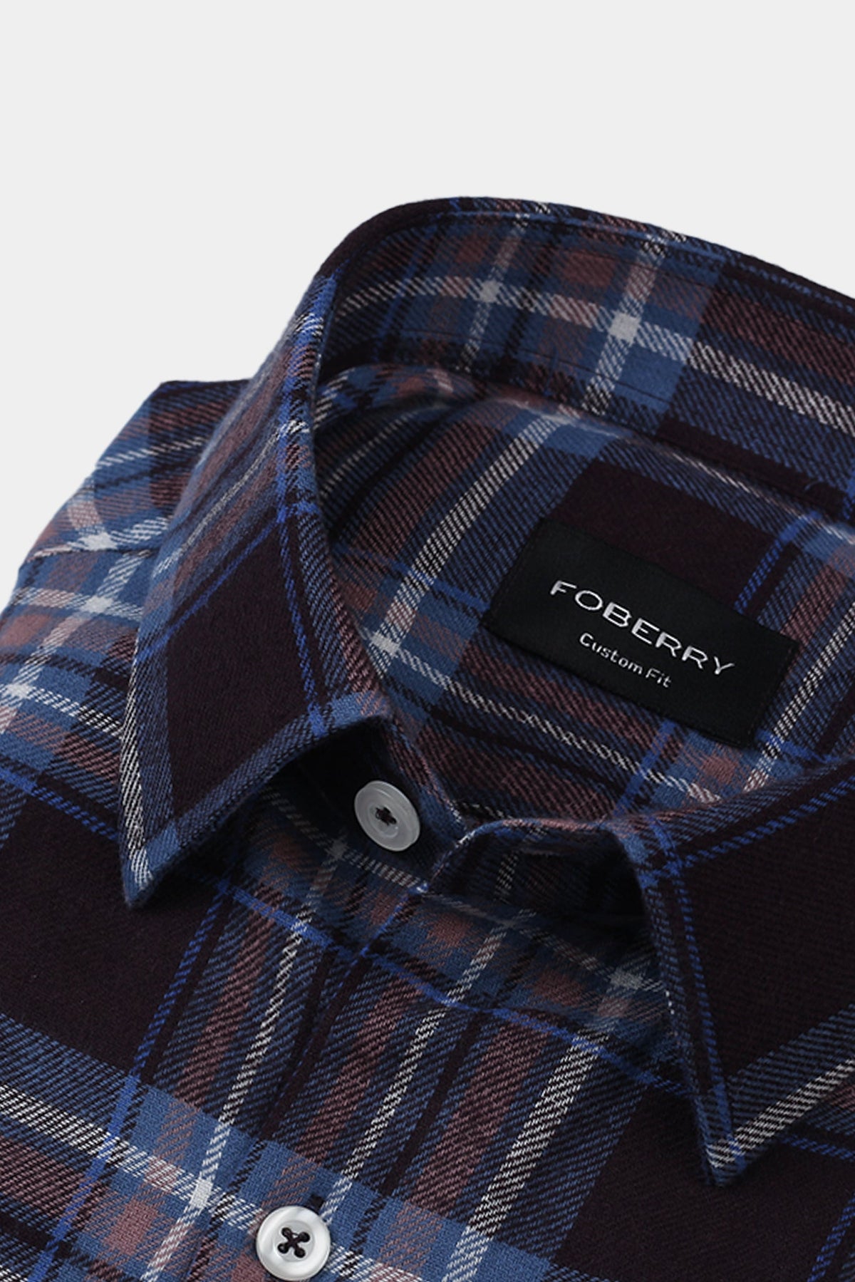 Brown & Blue Tartan Winter Flannel Shirt