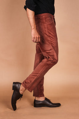 Mountain Brown Five Pocket Corduroy Trouser - Foberry USA