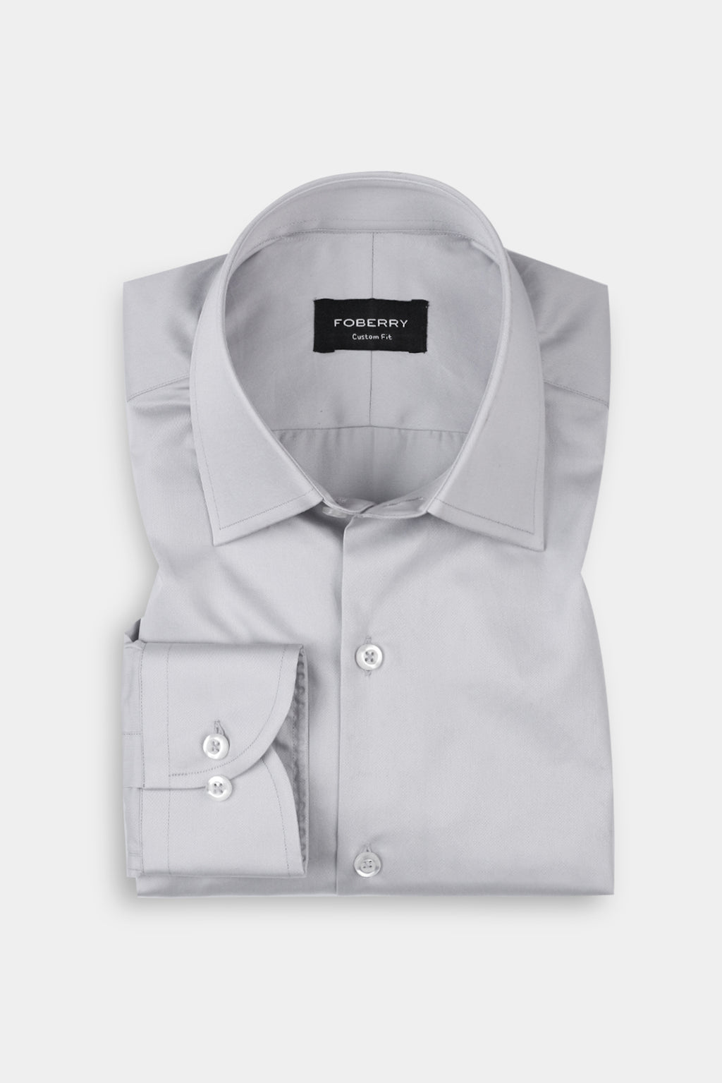 Platinum Grey Egyptian Poplin Shirt