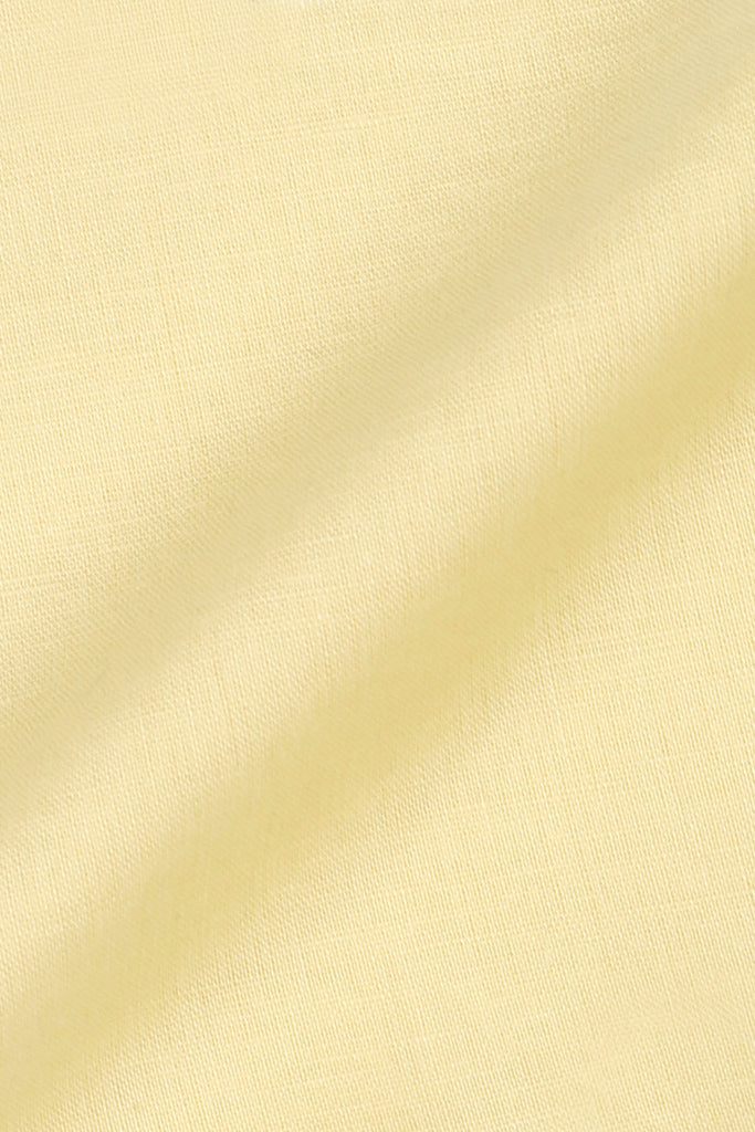 Pastel Yellow Cotton Linen Shirt