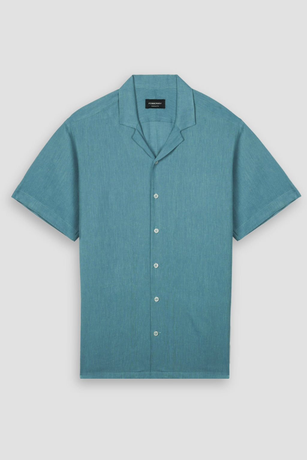 Cerulean Blue Irish linen - Safari Shirt