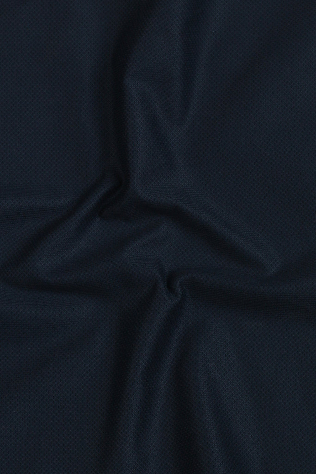 Crispy Navy blue Leno Weave Shirt