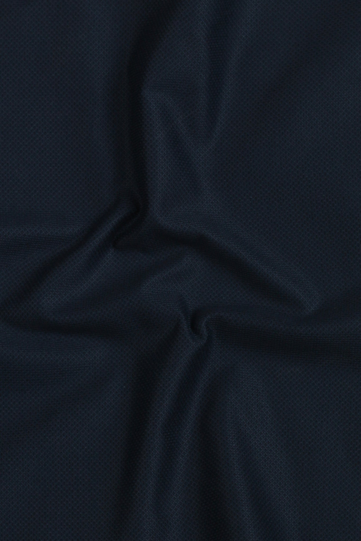 Crispy Navy blue Leno Weave Shirt