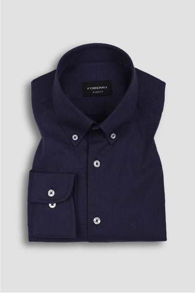 Indigo Blue Linen Shirt