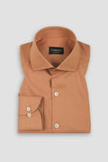 Woody Brown Italian Linen Shirt