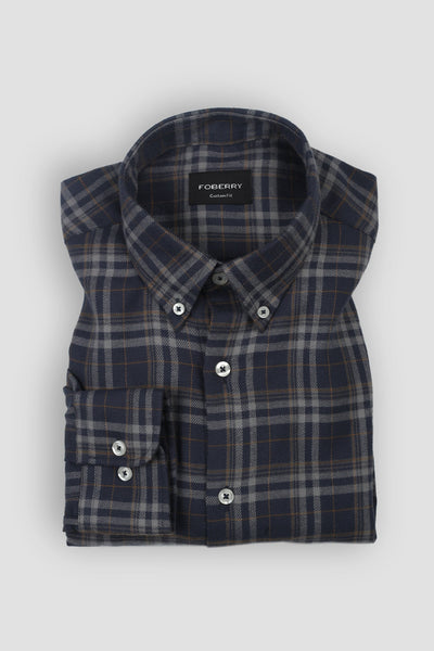 Aegon Mustard Tartan Winter Flannel Shirt