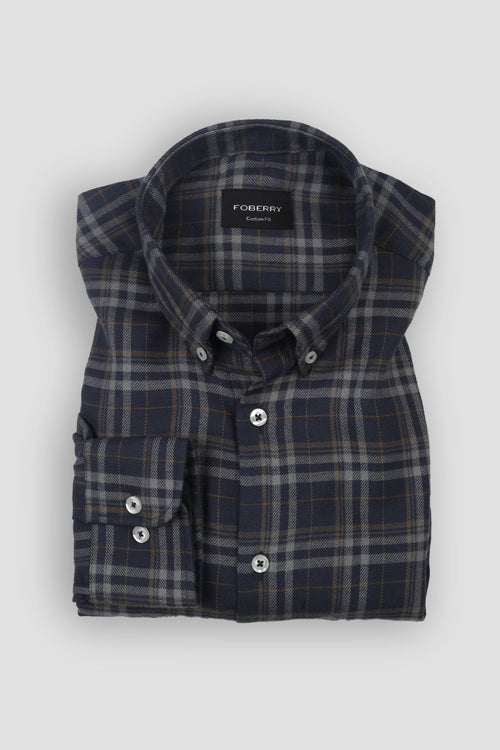 Aegon Mustard Tartan Winter Flannel Shirt