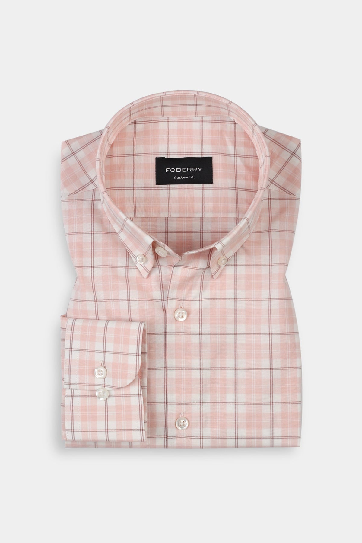 Peach Pink Madras Shirt