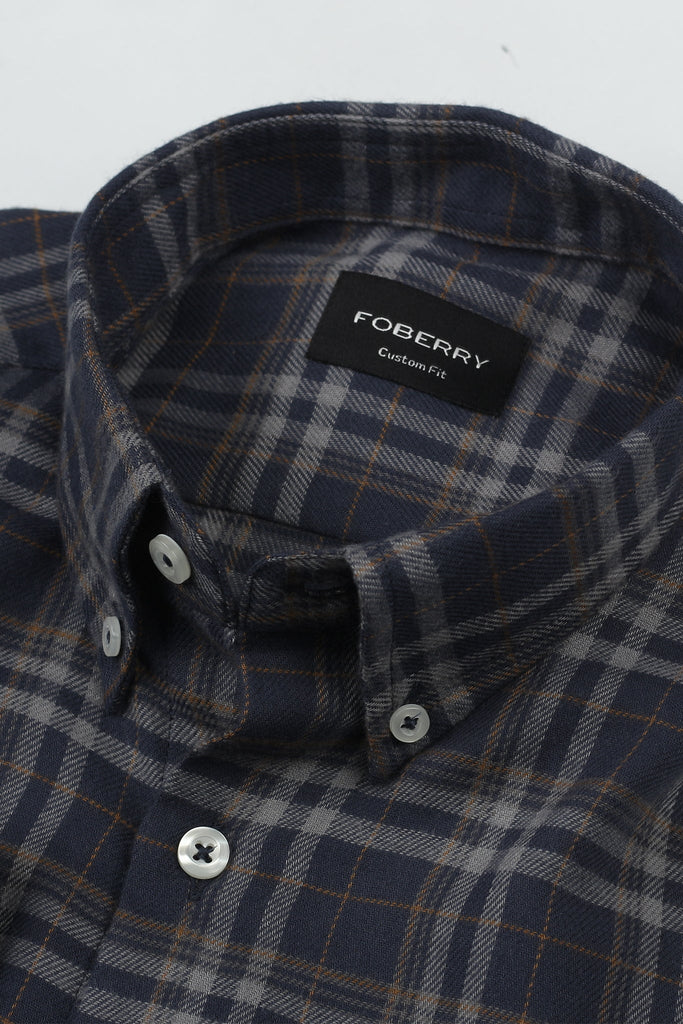 Aegon Mustard Tartan Winter Flannel Shirt