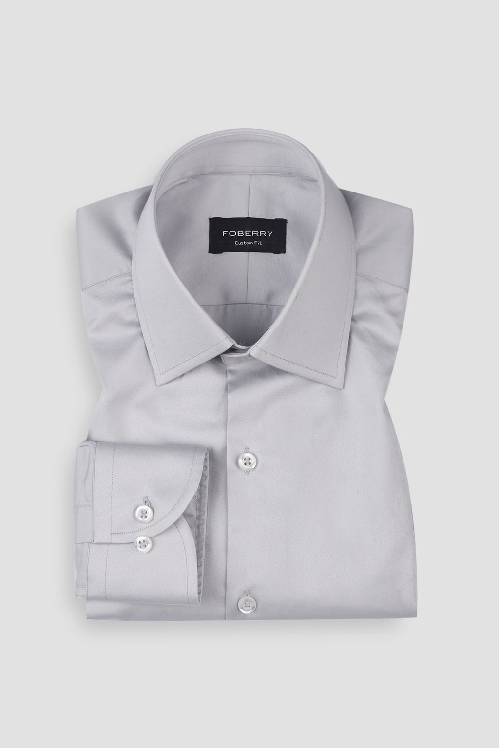 Platinum Grey Egyptian Poplin Shirt