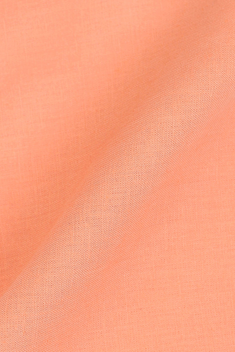 Blushing Peach Linen Shirt