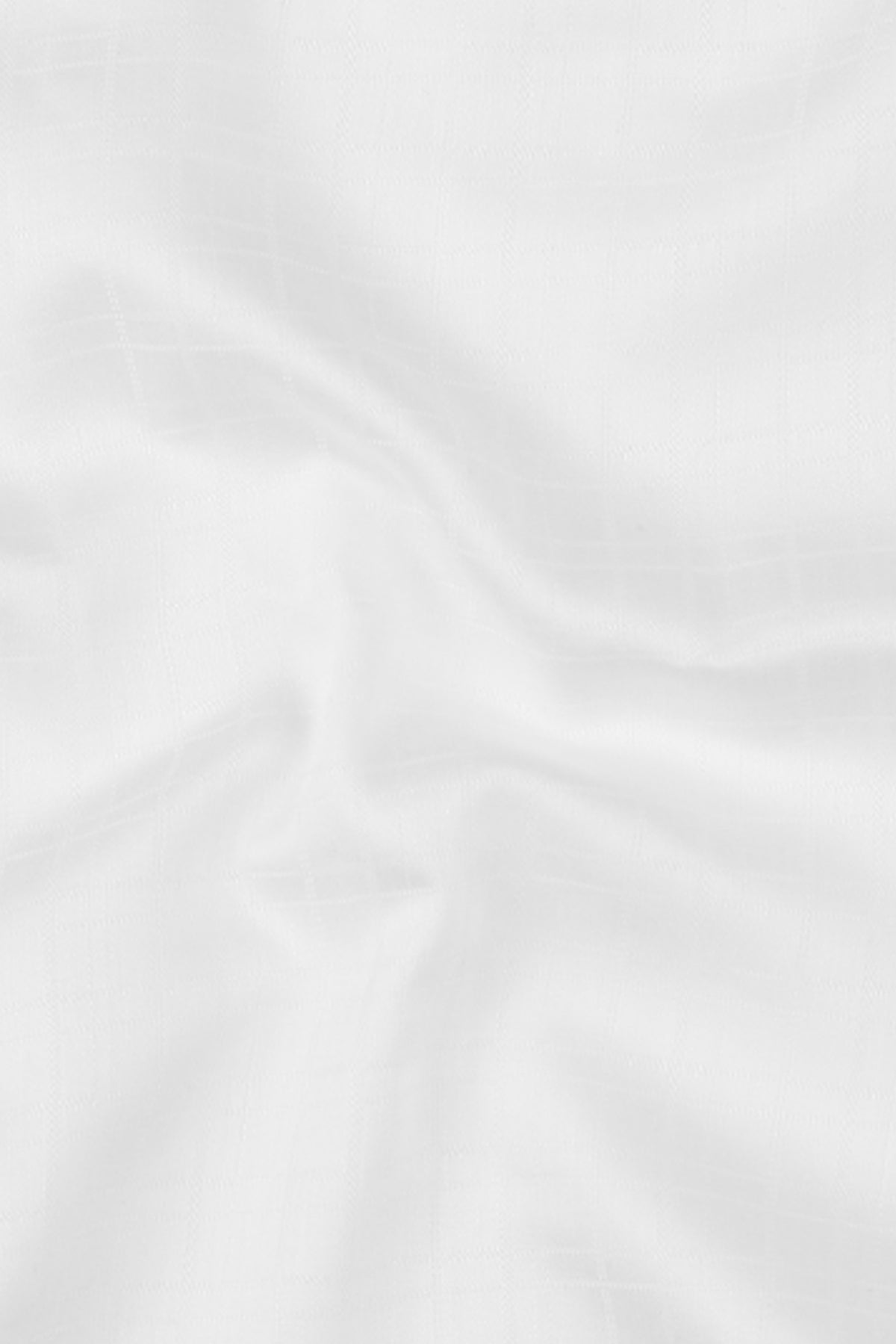 White Dobby Micro Windowpane Shirt