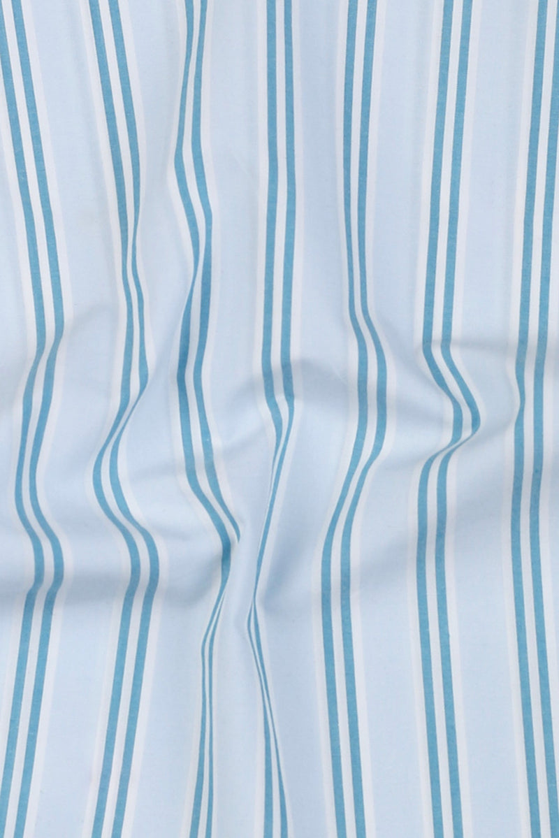 Soft Teal Green Dual Striped