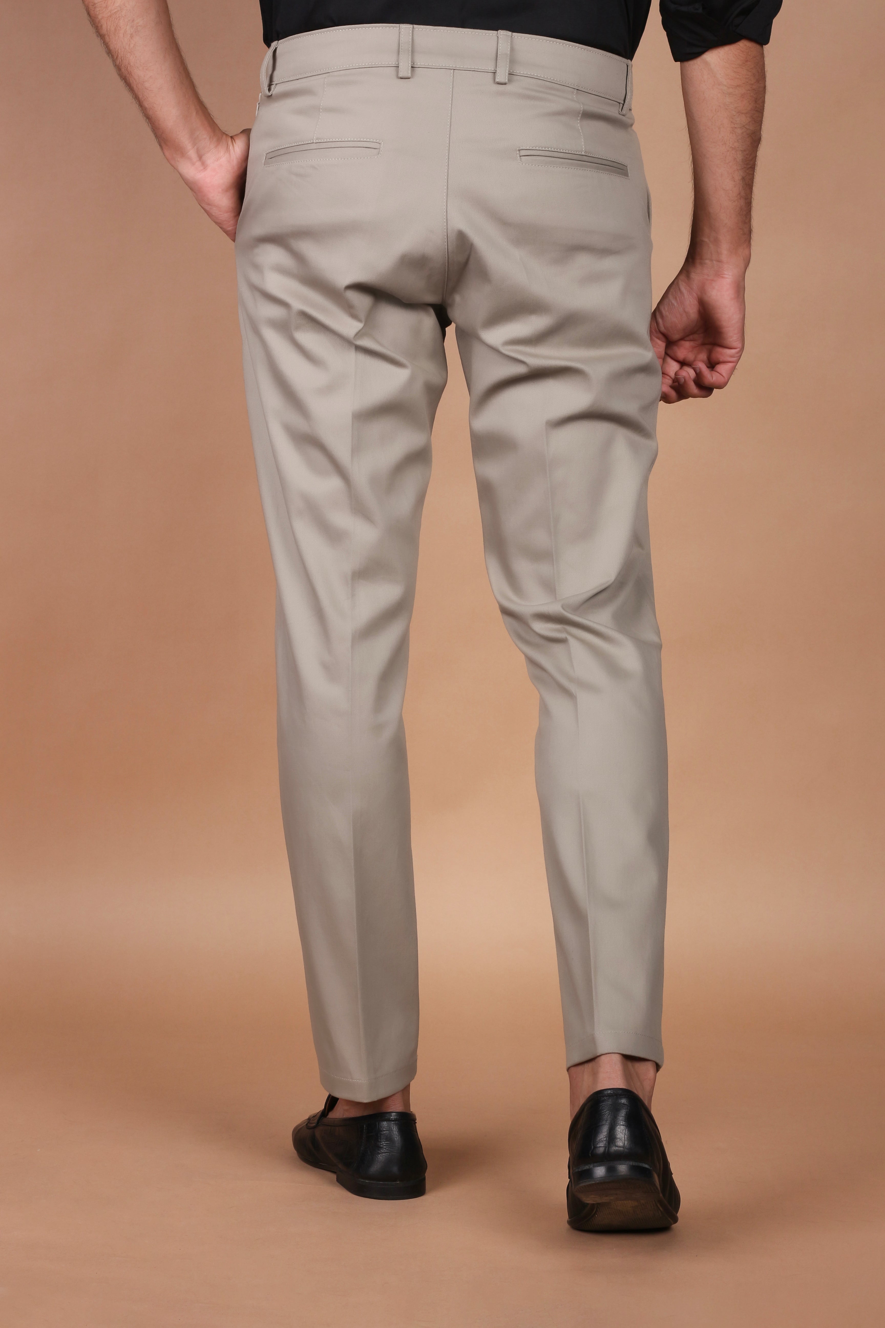 Taupe Twill Comfort Chinos