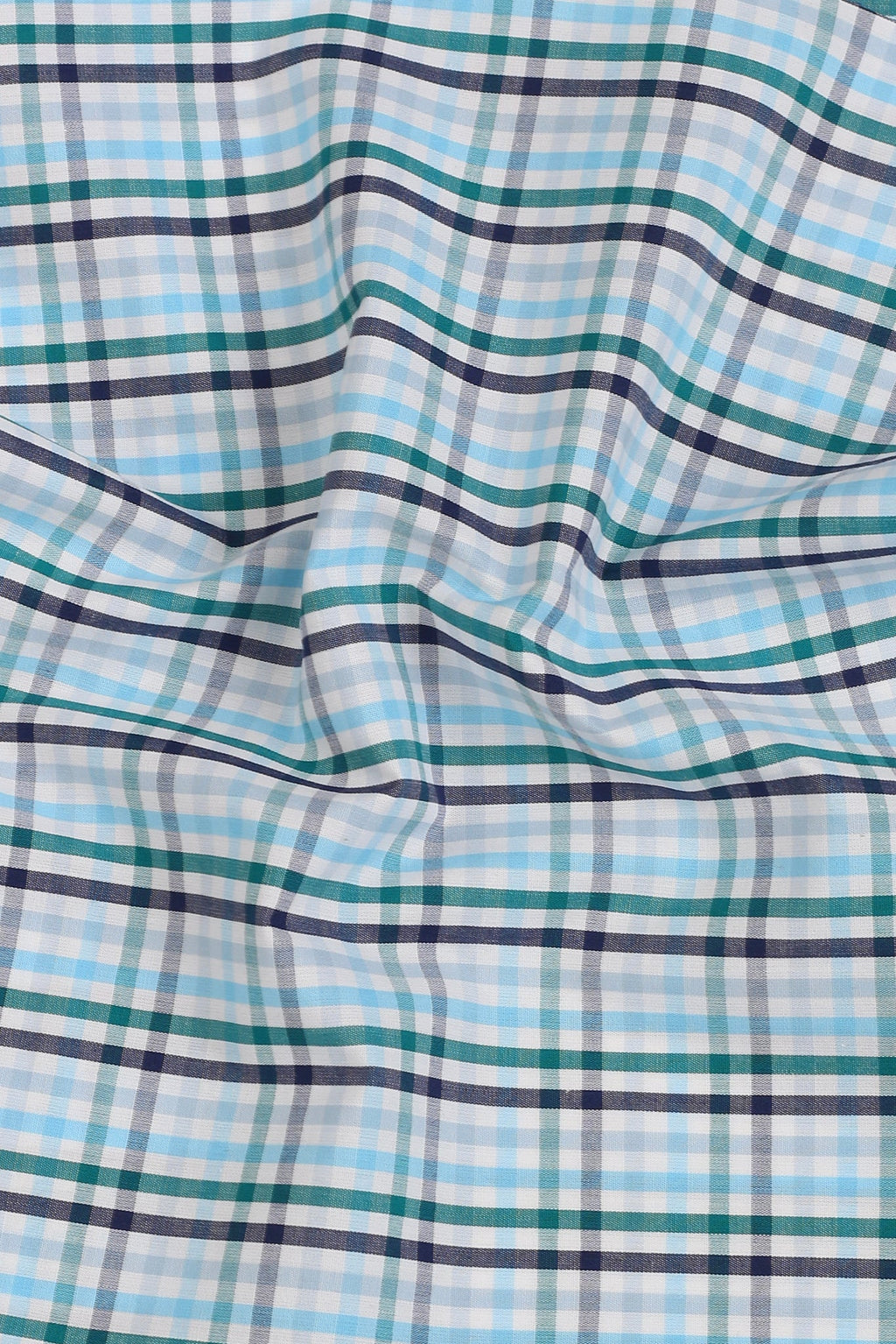 Soft Blue Green Gingham Shirt