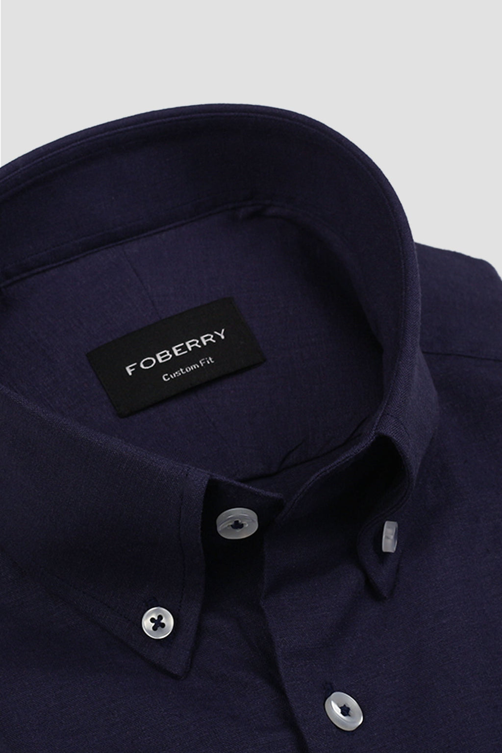 Indigo Blue Linen Shirt