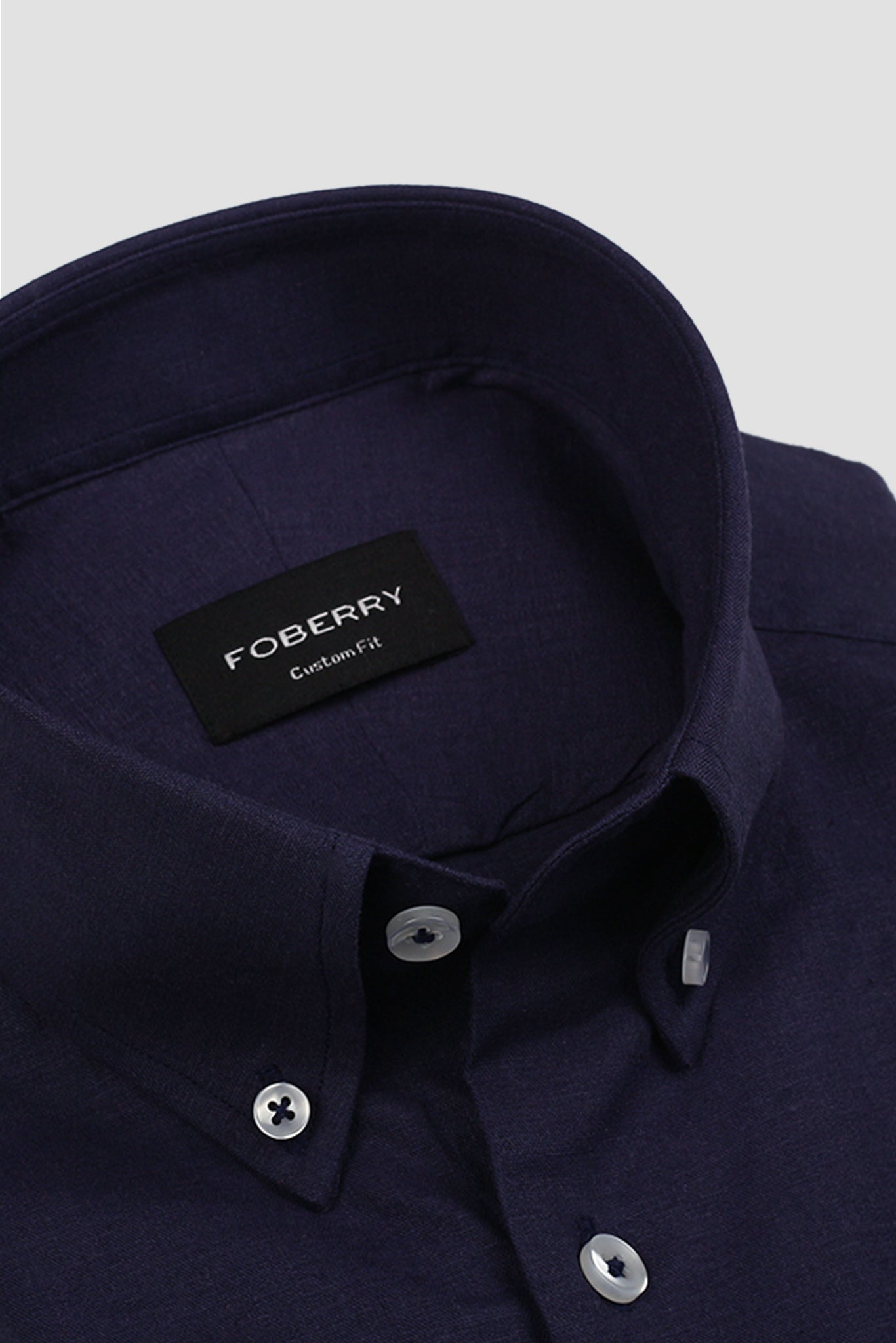 Indigo Blue Linen Shirt